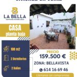 CASA PLANTA BAJA EN BELLAVISTA
