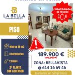PISO EN 2ª PLANTA CON ASCENSOR EN BELLAVISTA