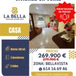 CASA DE DOS PLANTAS CON HABITACIÓN EN PLANTA BAJA EN BELLAVISTA